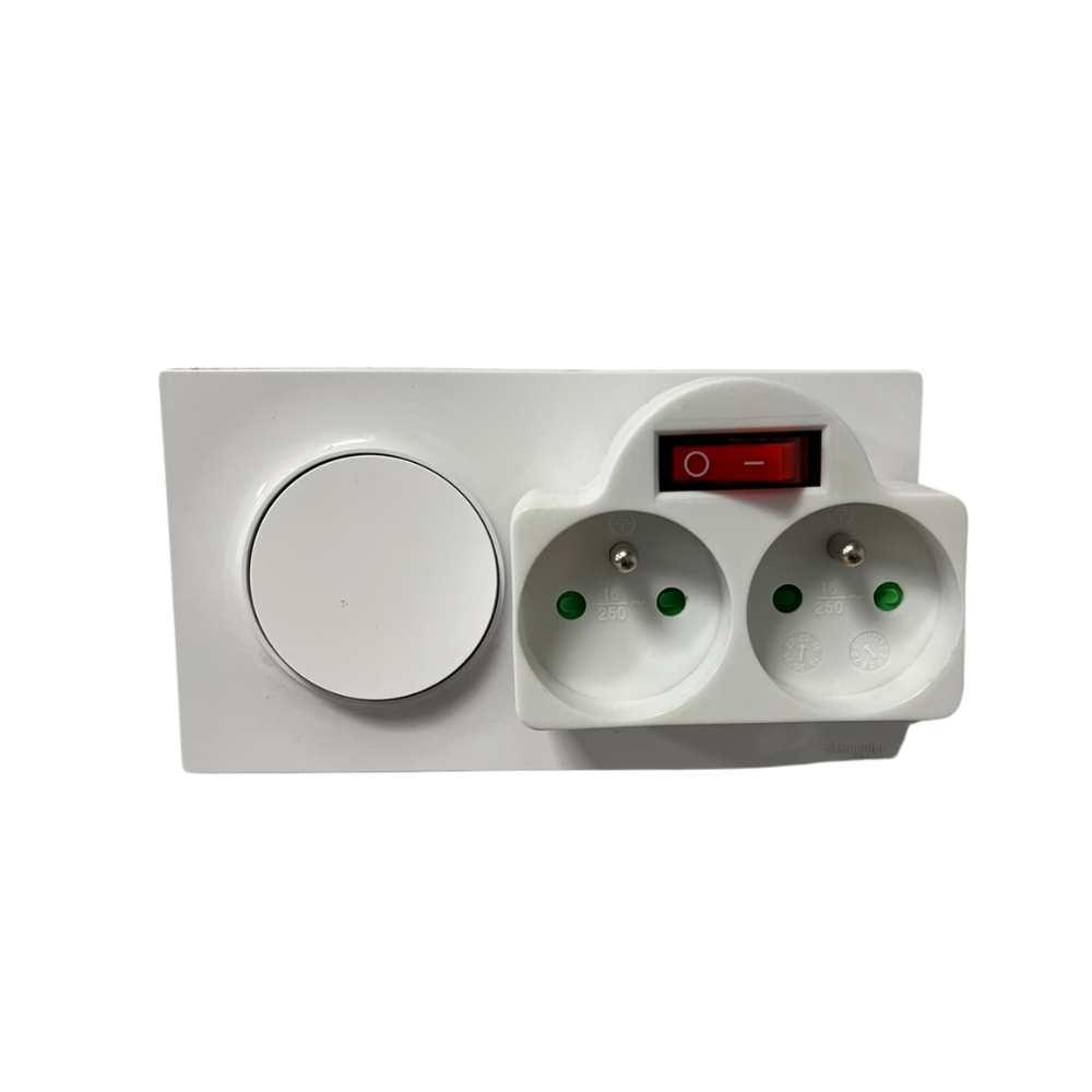 DUOPLUG Biplite 2 Prises avec Interrupteur Intégré 2x16A 230V — free download